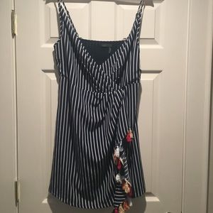 THML Striped Fringe Dress